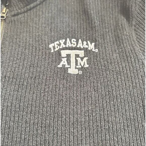 Champion Texas A&M University Sweatshirt Womens‎ XL Gray 1/4 Zip Pullover Aggies - Picture 4 of 9